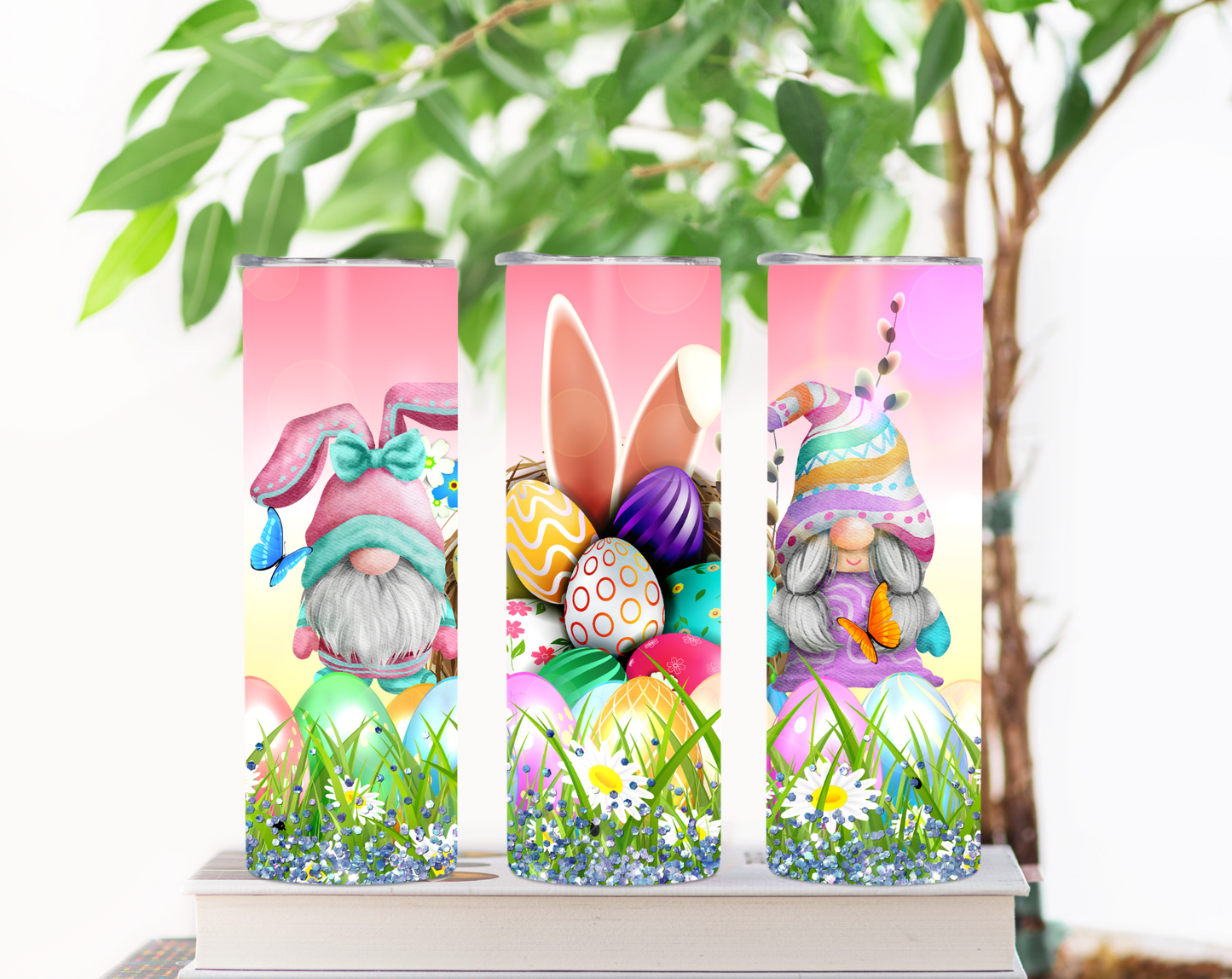 Trio of Easter Gnomes Tumbler