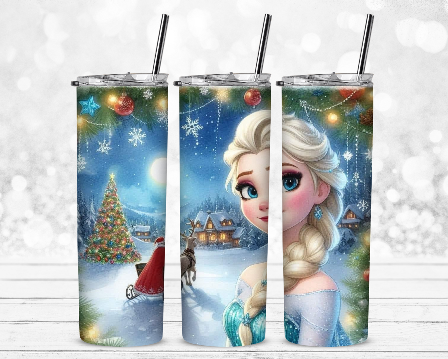 Elsa Christmas Sublimation Tumbler