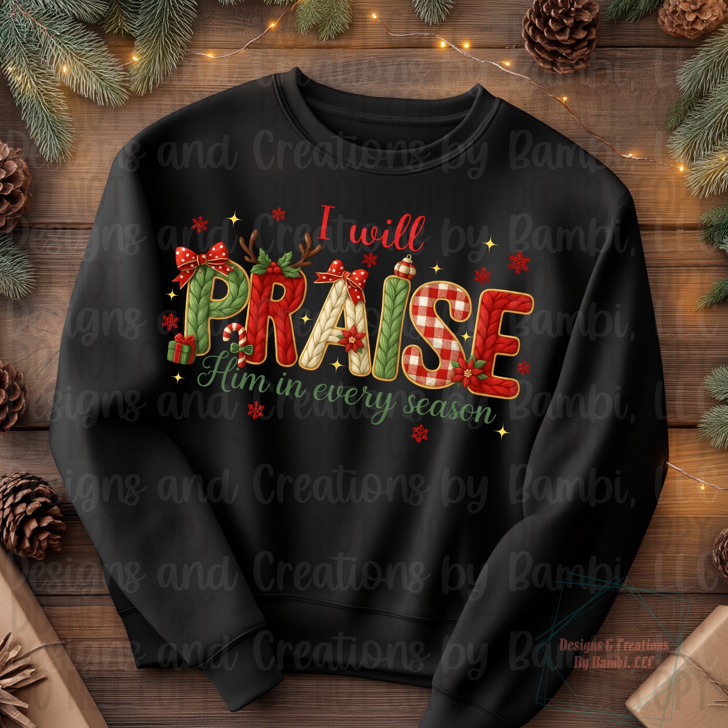 Faux Yarn I Will Praise Him