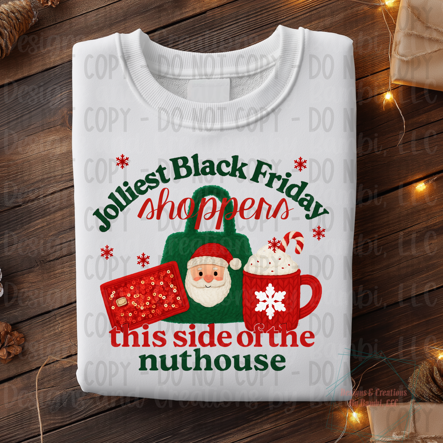 Faux Yarn Jolliest Black Friday