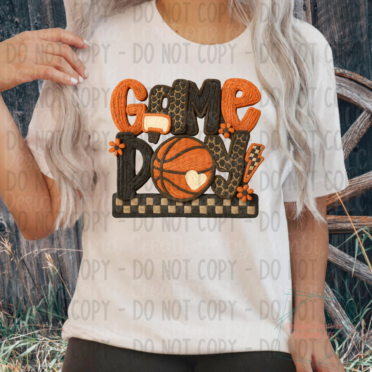 faux Knit Game Day with Leopard