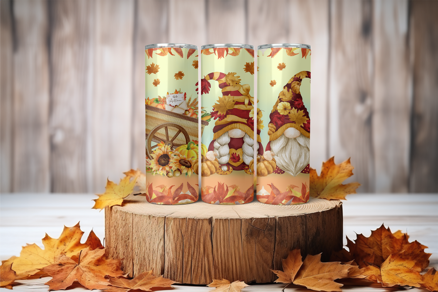 Fall Gnomes 20 oz Sublimation Tumbler