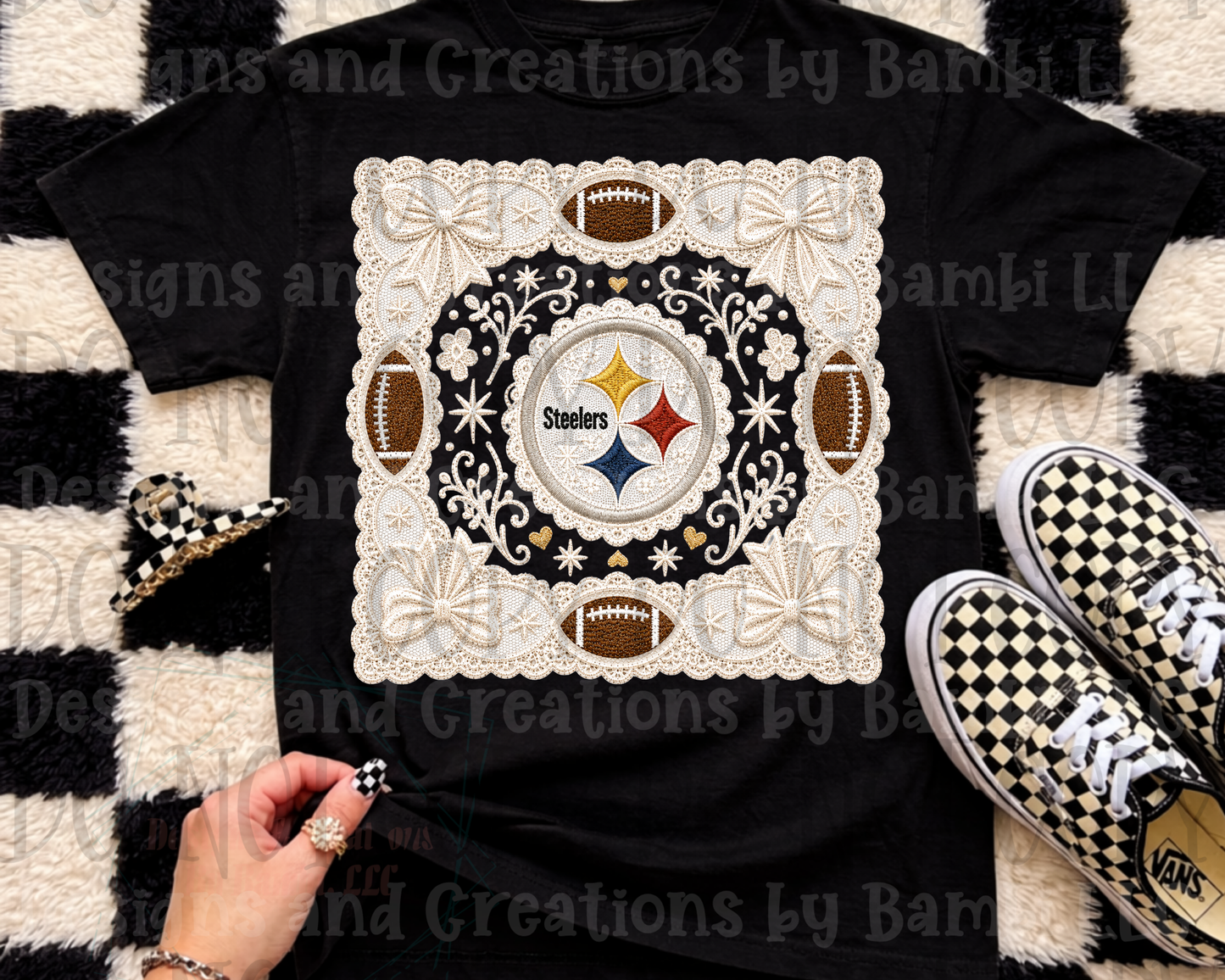 Face Lace Steelers