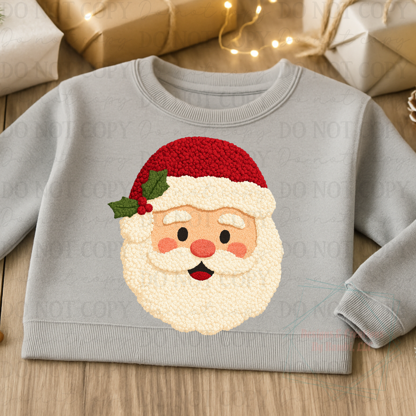 Faux Latch Hook Yarn Santa 2