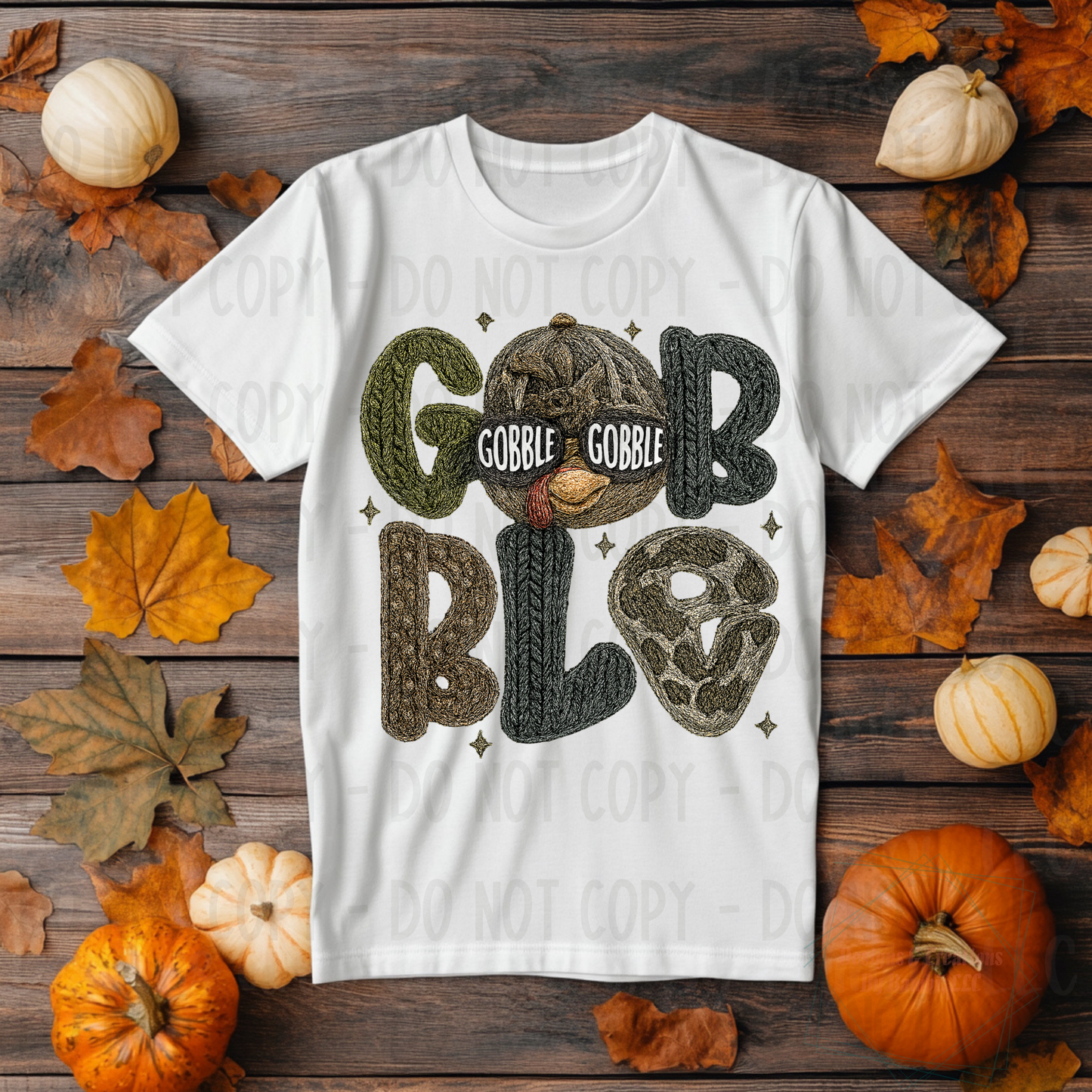 Faux Yarn Gobble with Camo