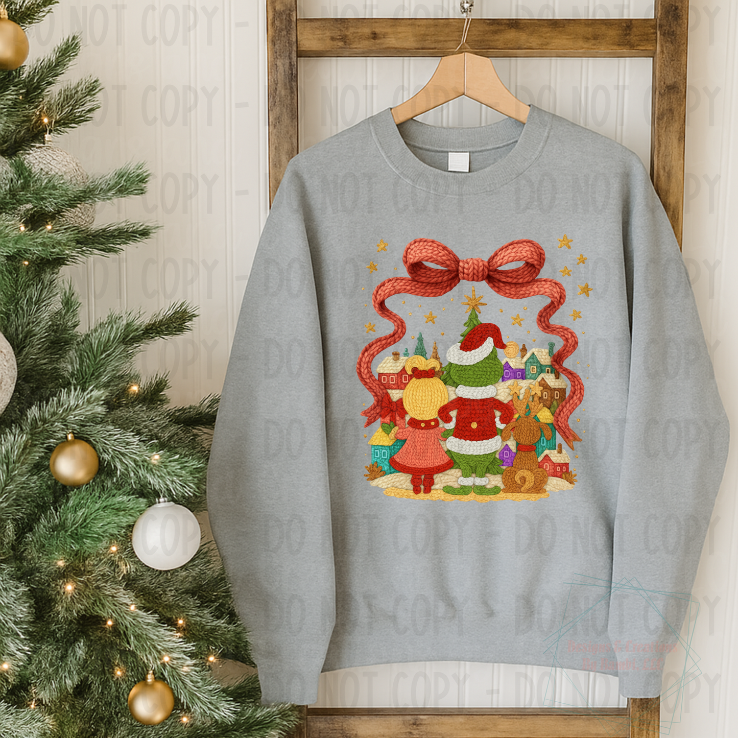 Faux Yarn Green Guy Village