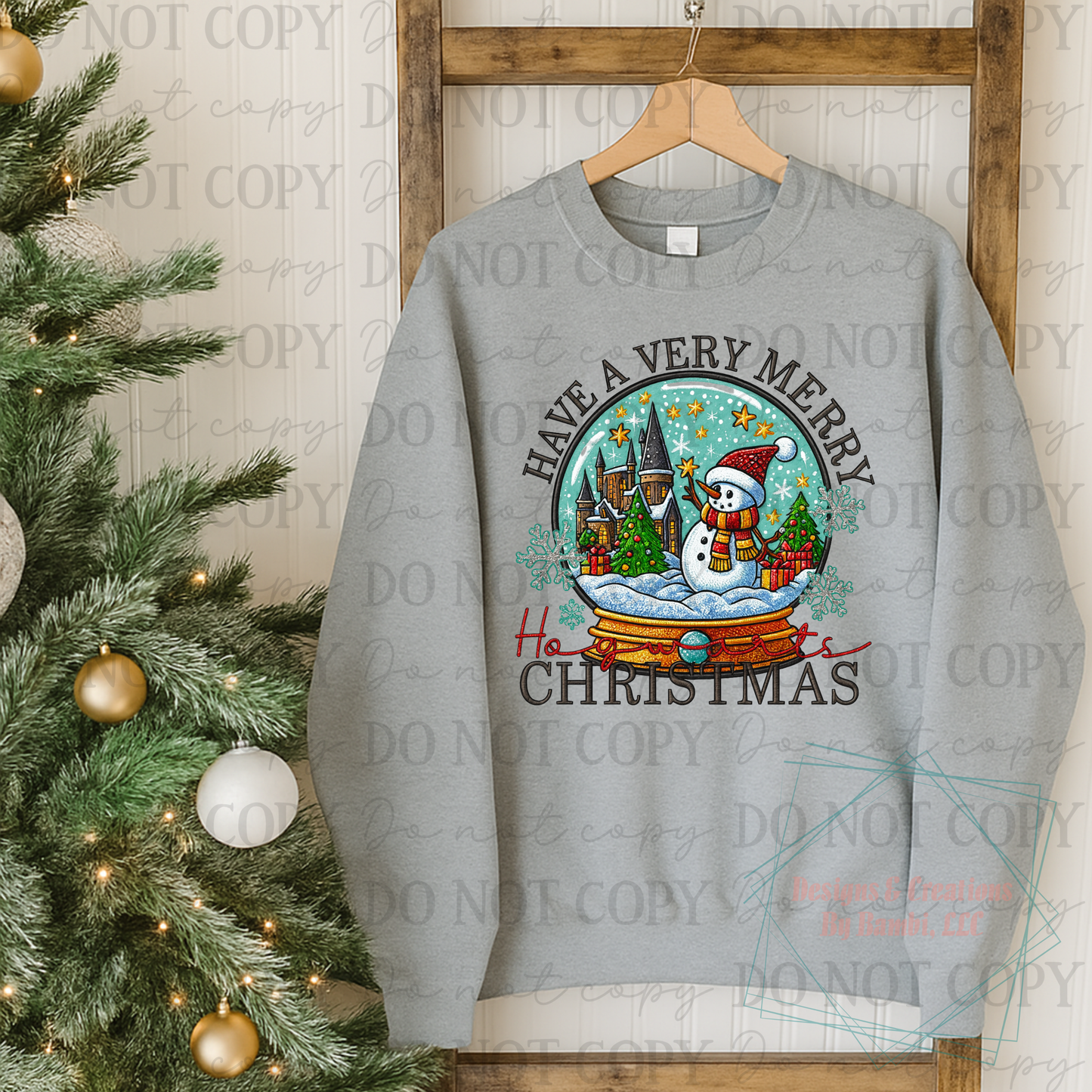 Faux Yarn Hogwarts Christmas