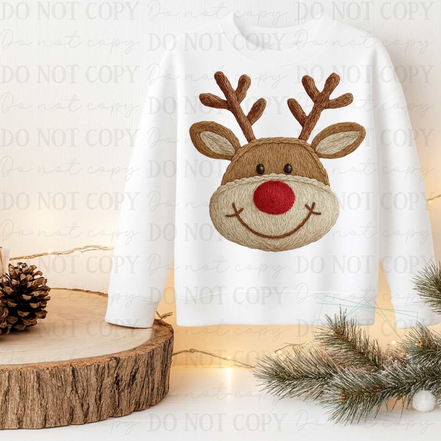 Faux Yarn Reindeer 10