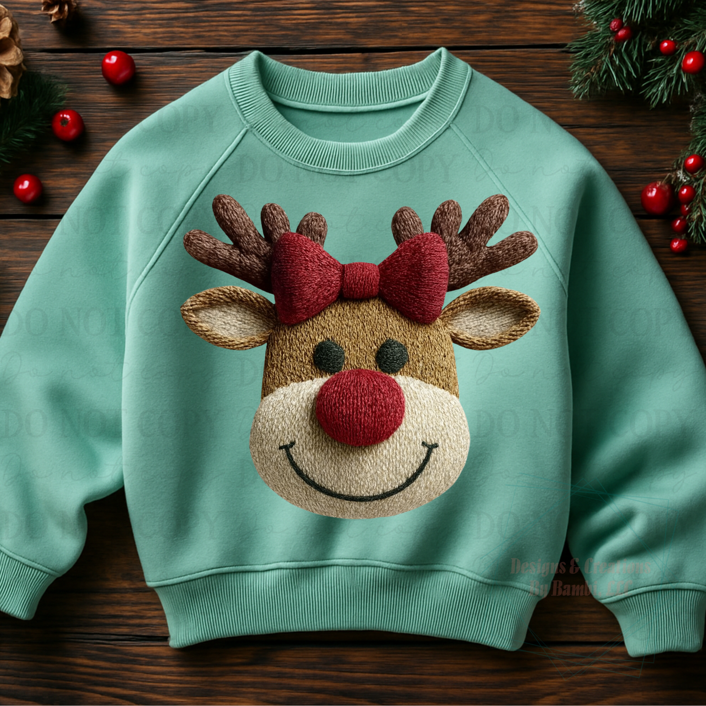 Faux Yarn Reindeer 2