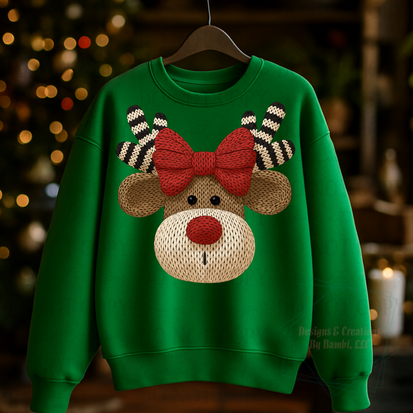 Faux Yarn Reindeer 8