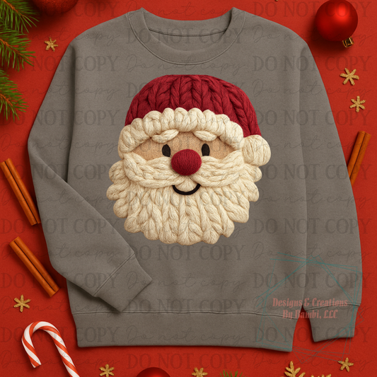Faux Yarn Santa 11