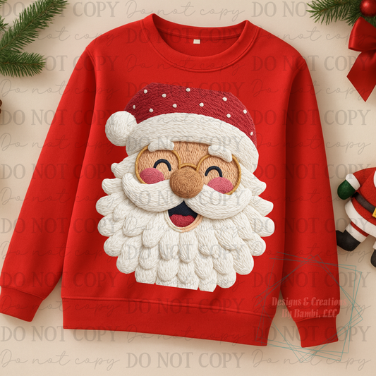 Faux Yarn Santa 8