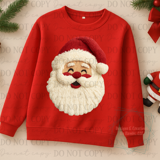 Faux Yarn Santa 9