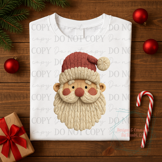 Faux Yarn Single Santa