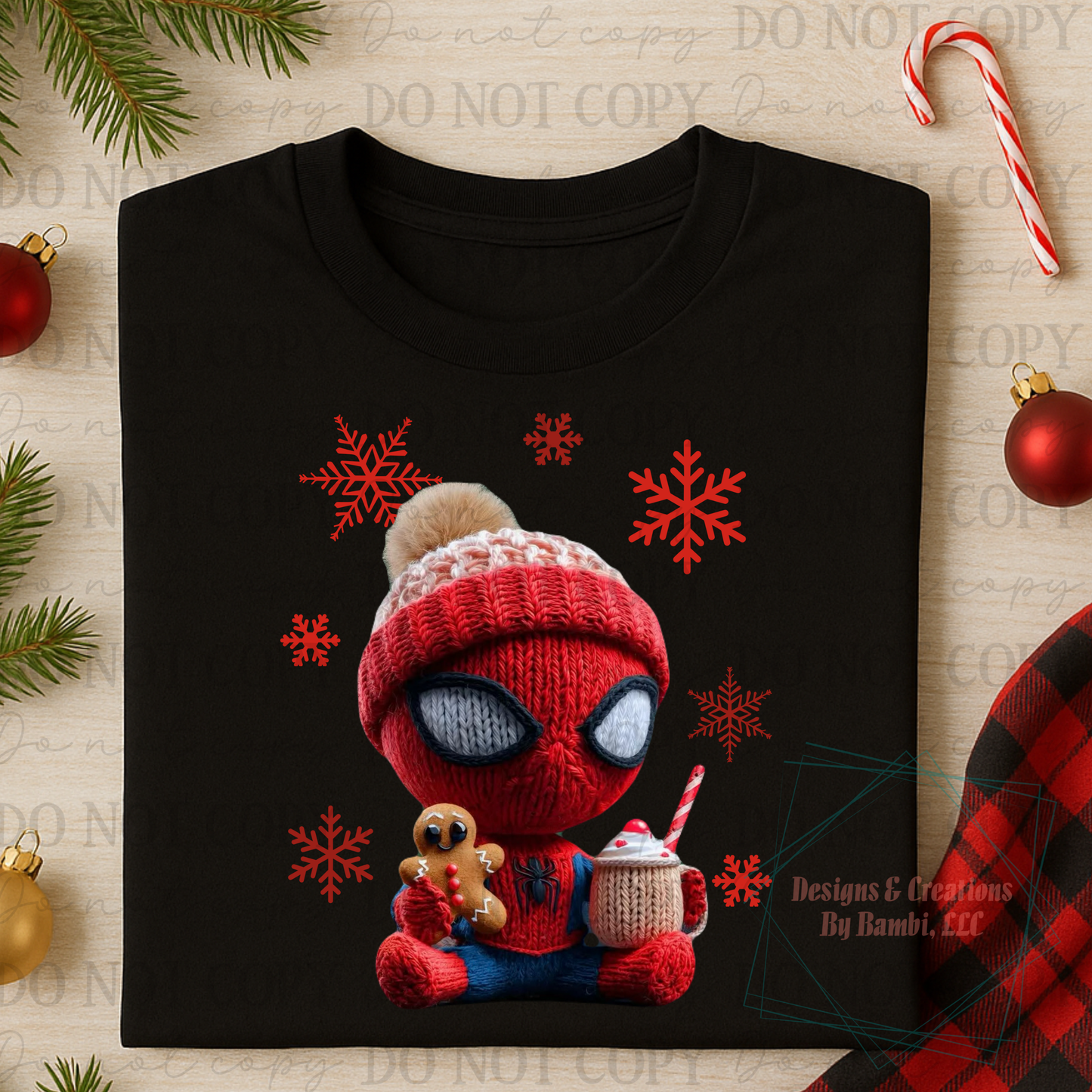 Faux Yarn Spidey Christmas