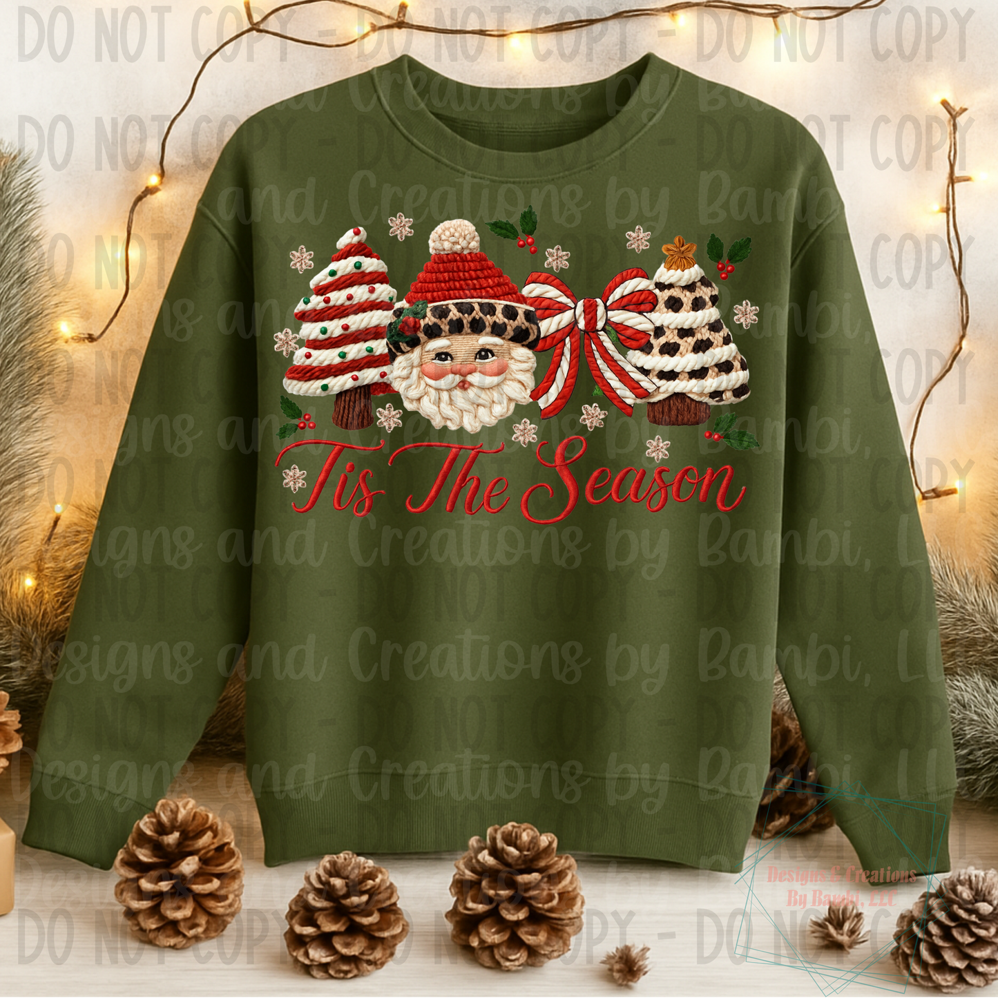 Faux Yarn Tis The Season Version 2