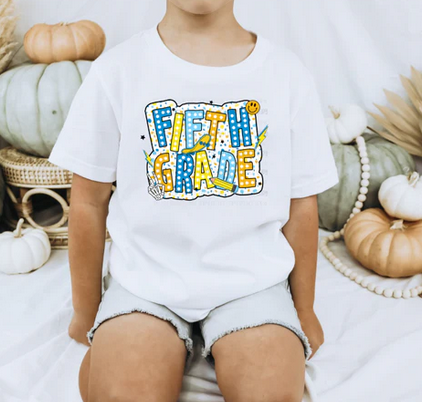 Blue Yellow Polka Dot Grades Collection