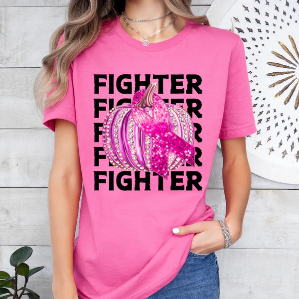 Breast Cancer Fighter with Pink Pumpkin