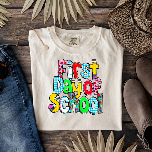 First Day of School in School Items