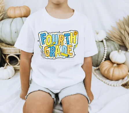 Blue Yellow Polka Dot Grades Collection