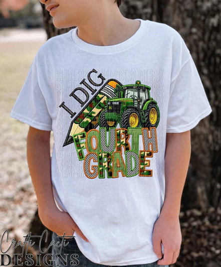 I Dig Grades Tractor Camo Pencil Collection