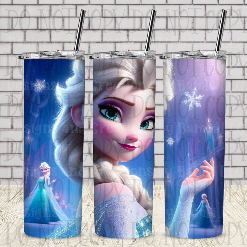 Frozen Elsa 20 oz Sublimation Tumbler