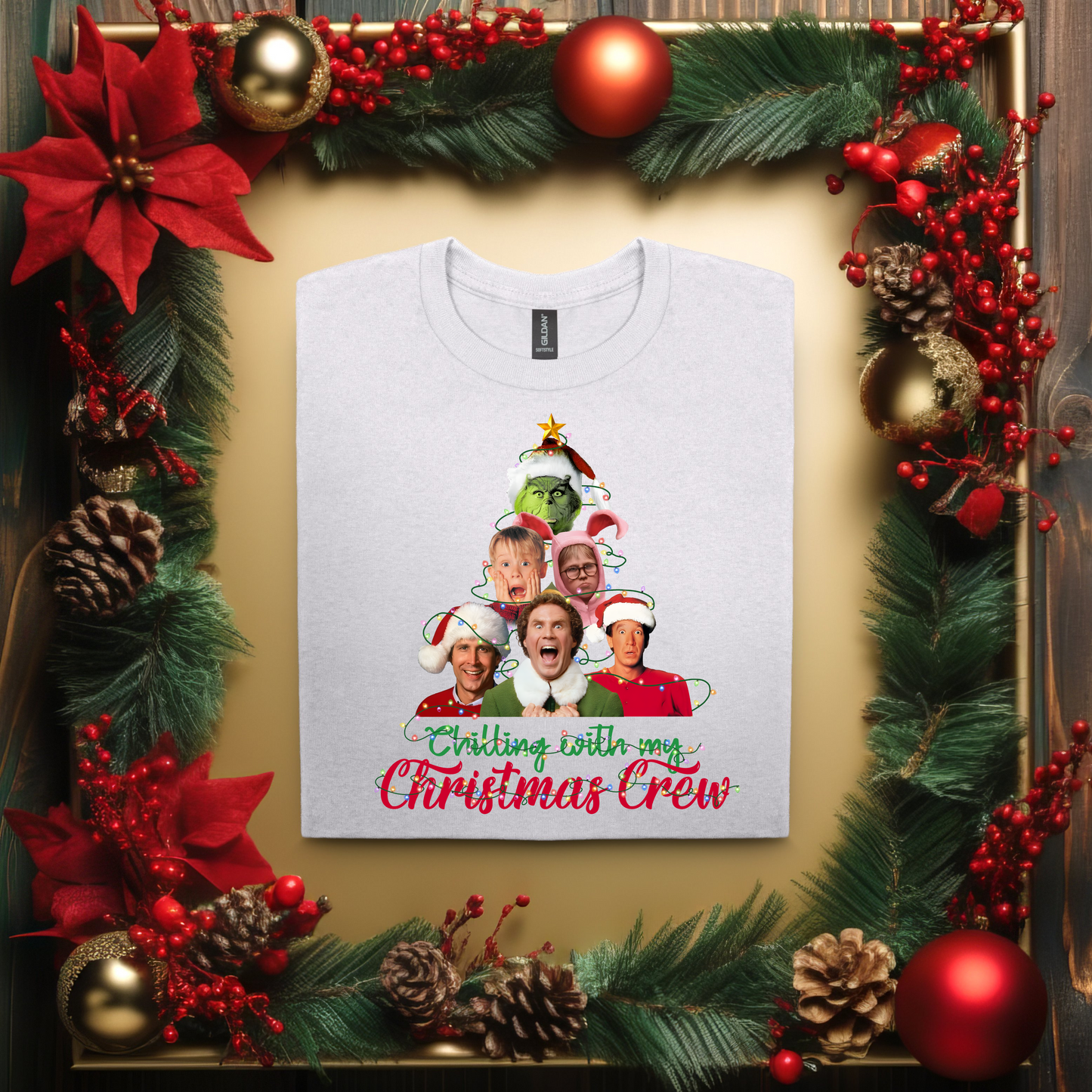 Gathering With My Christmas Crew Front/Back