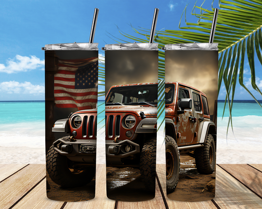Grit and Mud Jeep Wrangler Tumbler