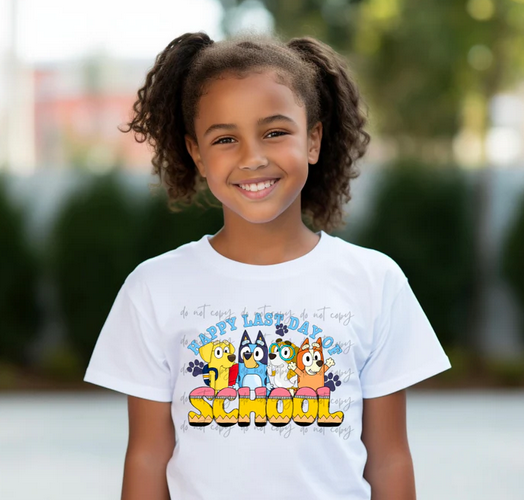 Happy Last Day of School Blue Dog