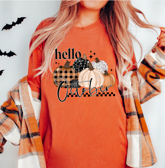 Hello October with Pumpkins