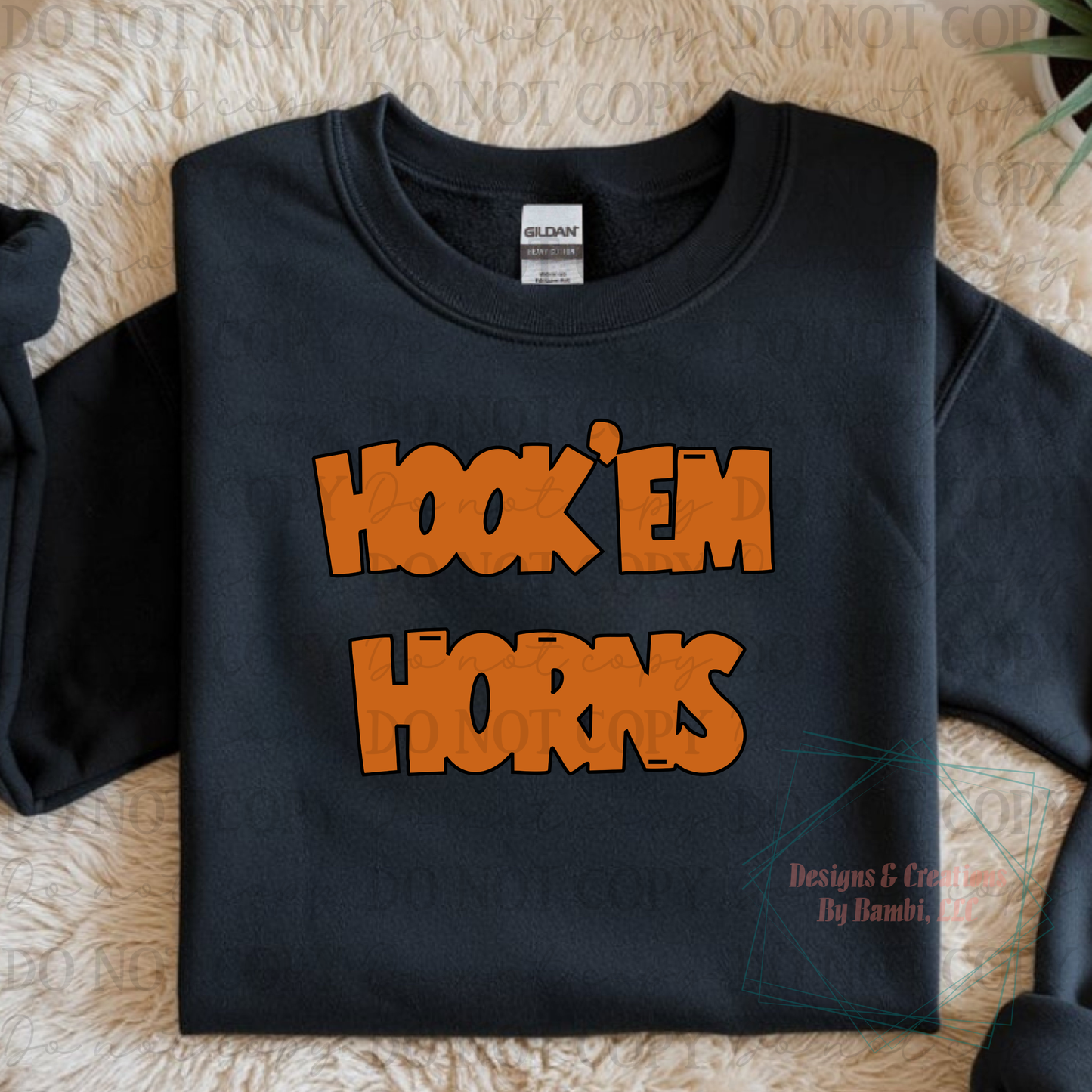 Hook 'Em Horns in Orange