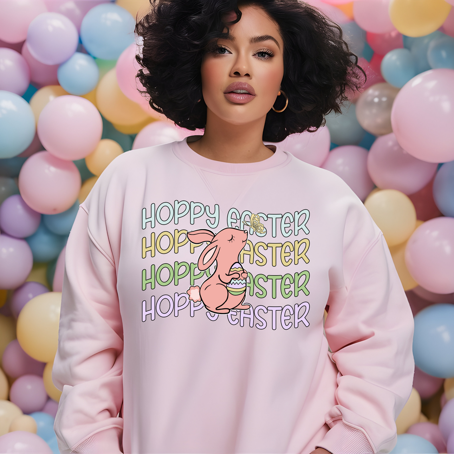 Hoppy Easter Stacked With Bunny