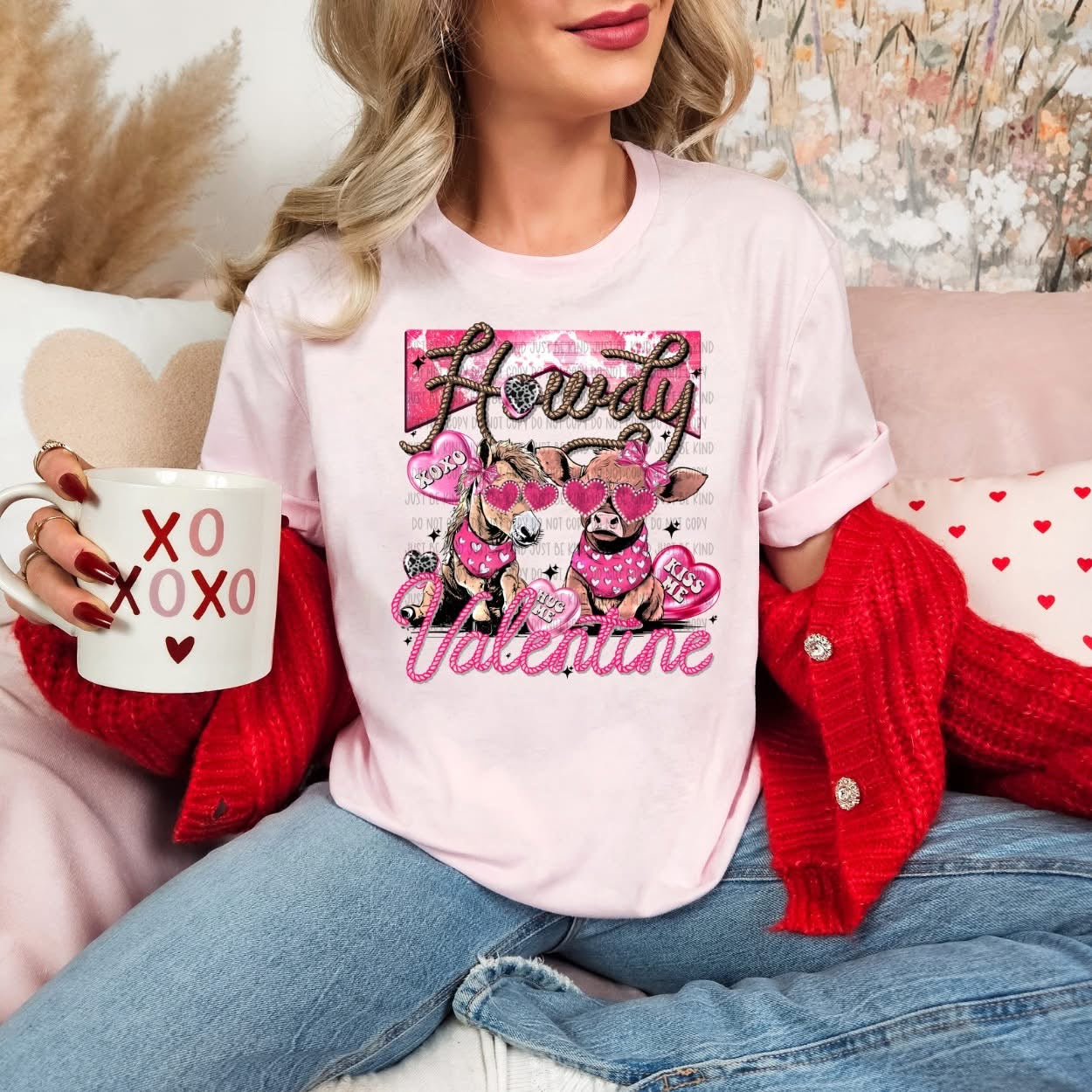 Howdy Valentine with Highland Cow