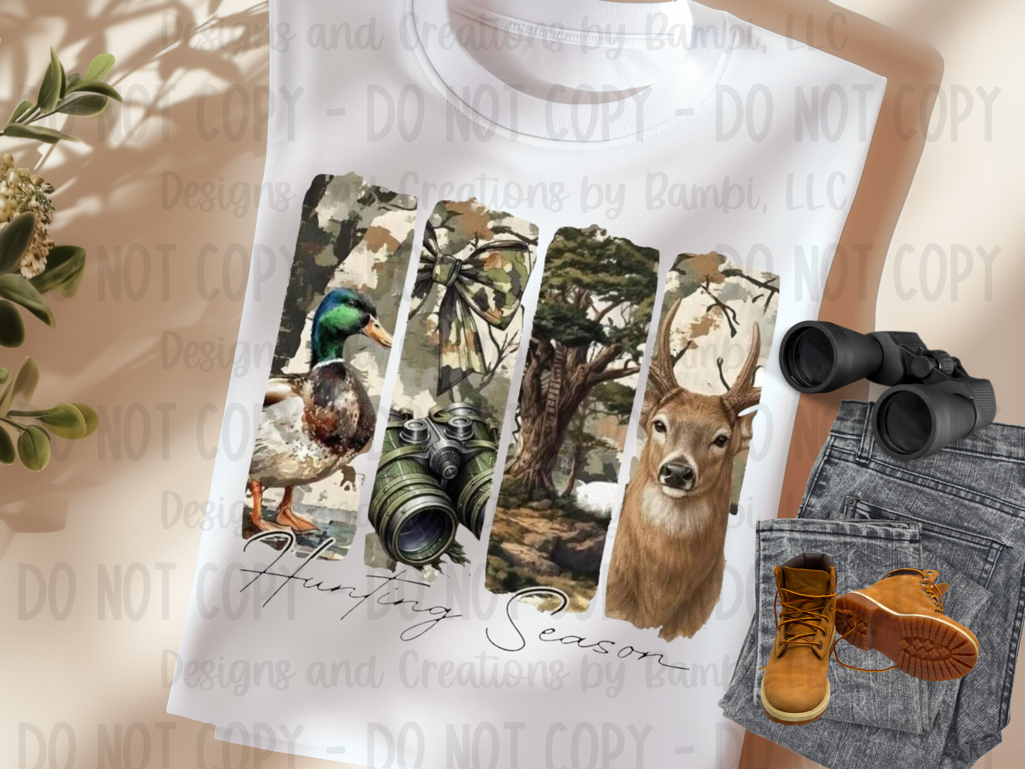 Hunting Season Brushstrokes Digital PNG File