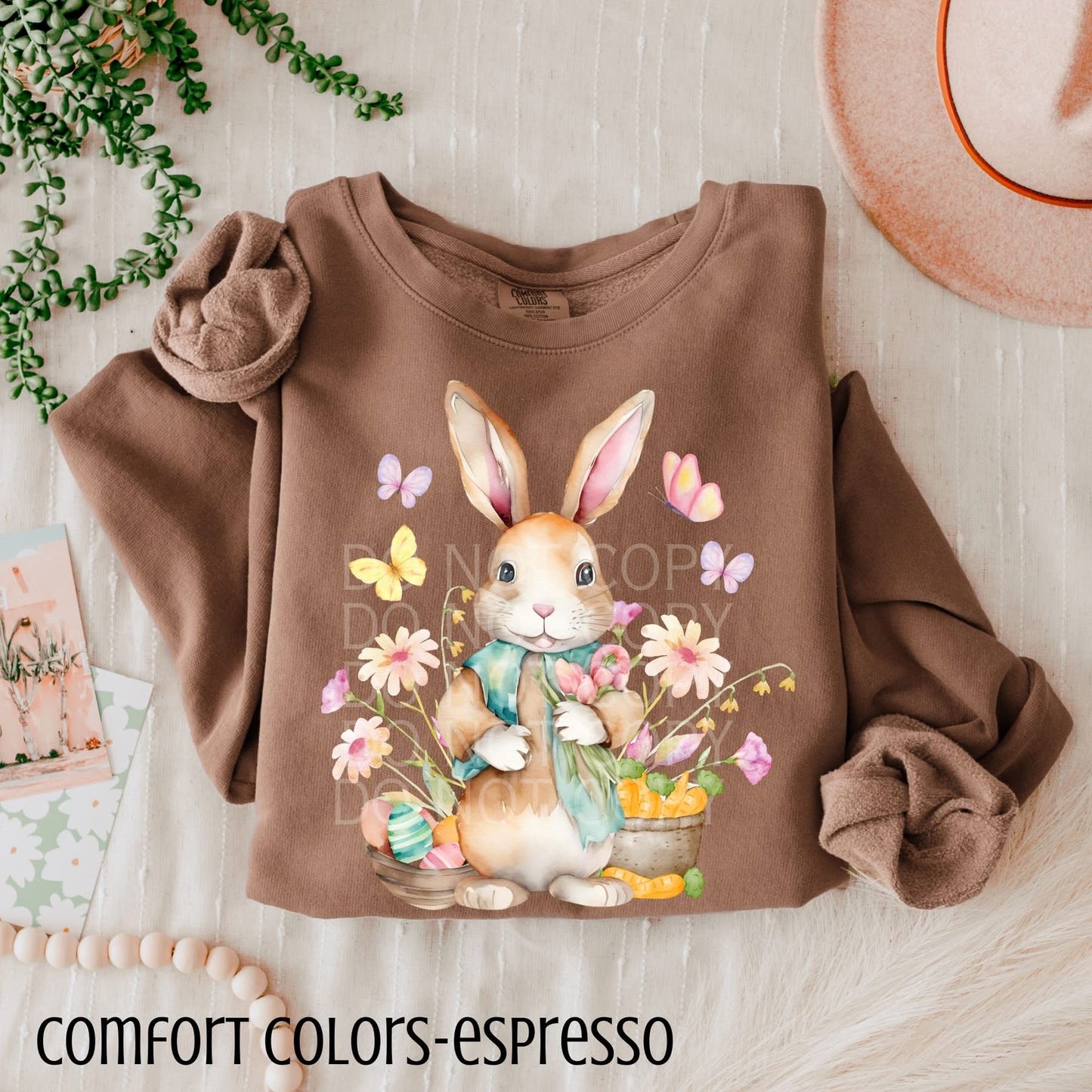Vintage Easter Bunny with Floral