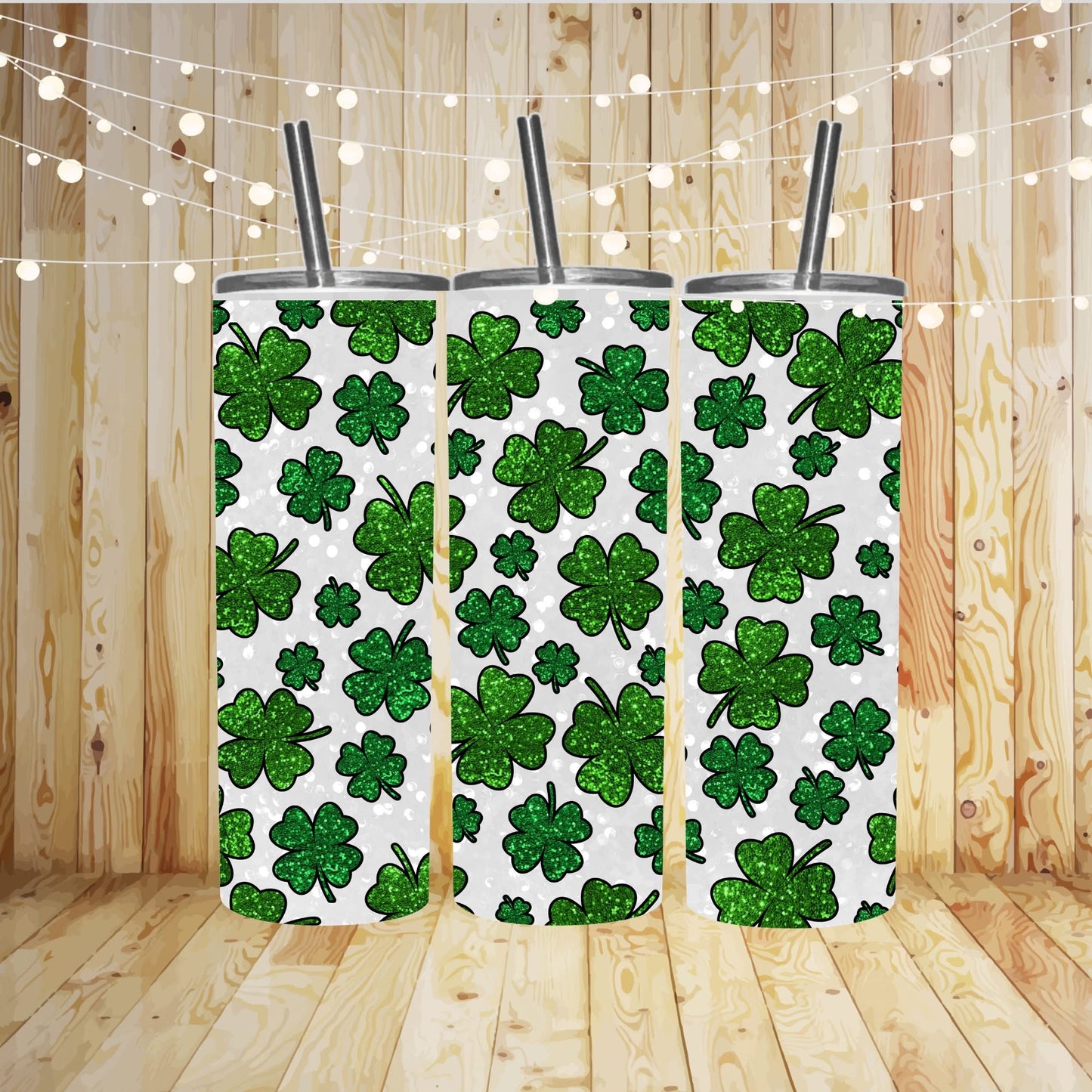 Multi Shamrocks Sublimation Tumbler