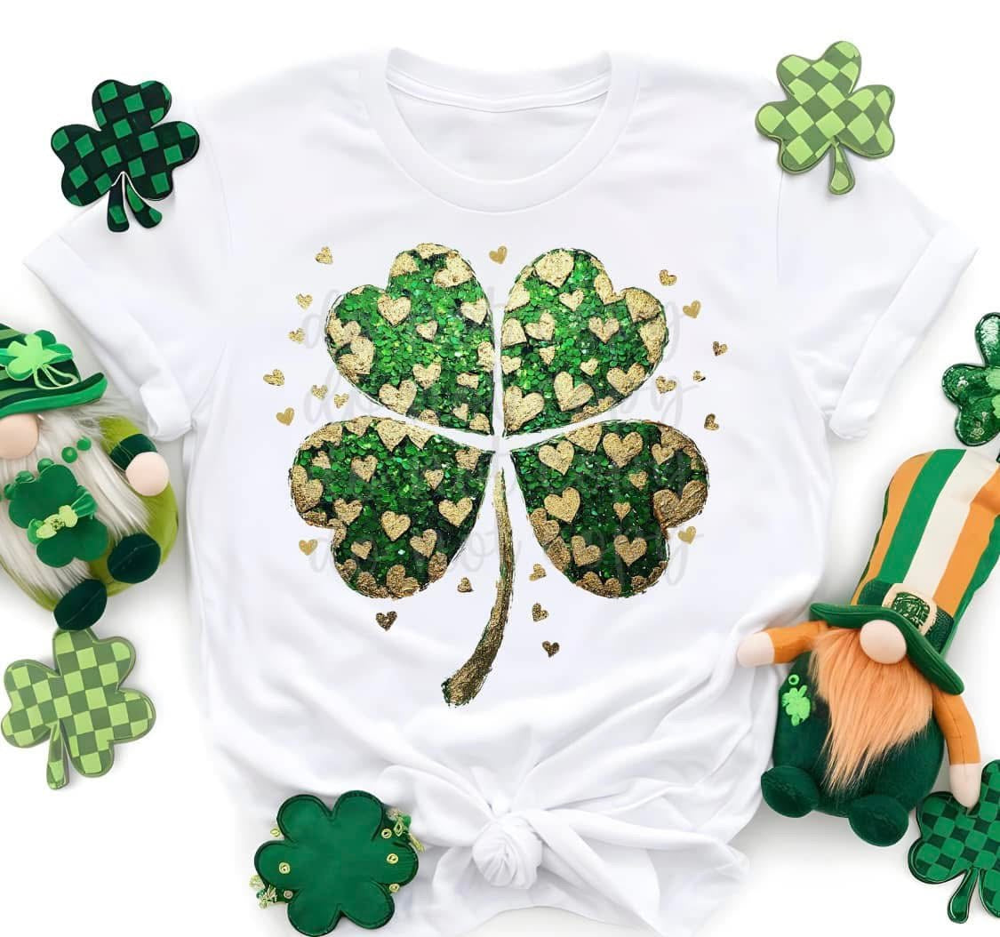 Gold and Green Shamrock