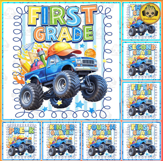 Monster Truck School Grades Collection