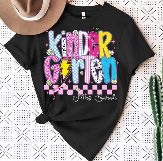 Personalized Pastel Checkered Grades Collection