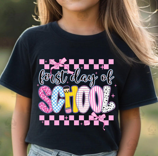 Checkered First Day Of School Collection