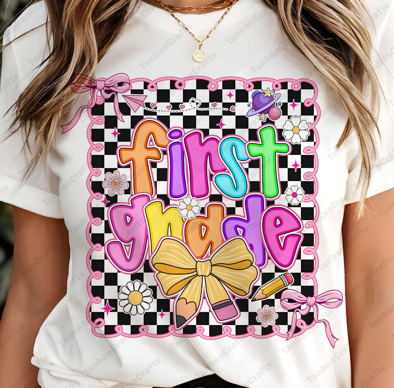 Checkered Neon Grades Pre K Through Fourth Grade Collection