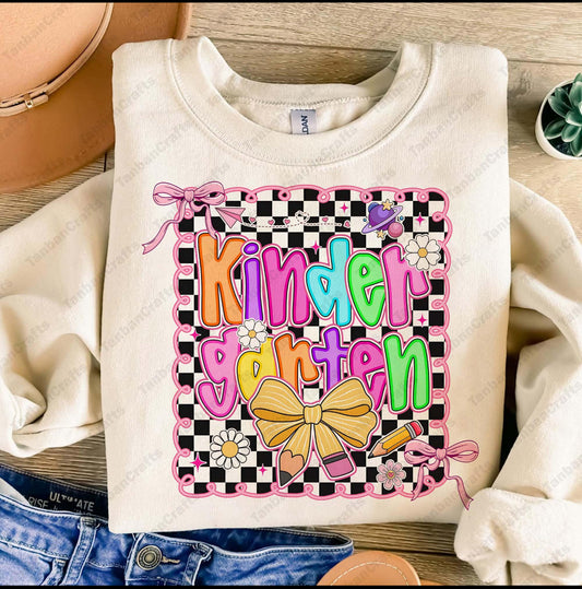 Checkered Neon Grades Pre K Through Fourth Grade Collection