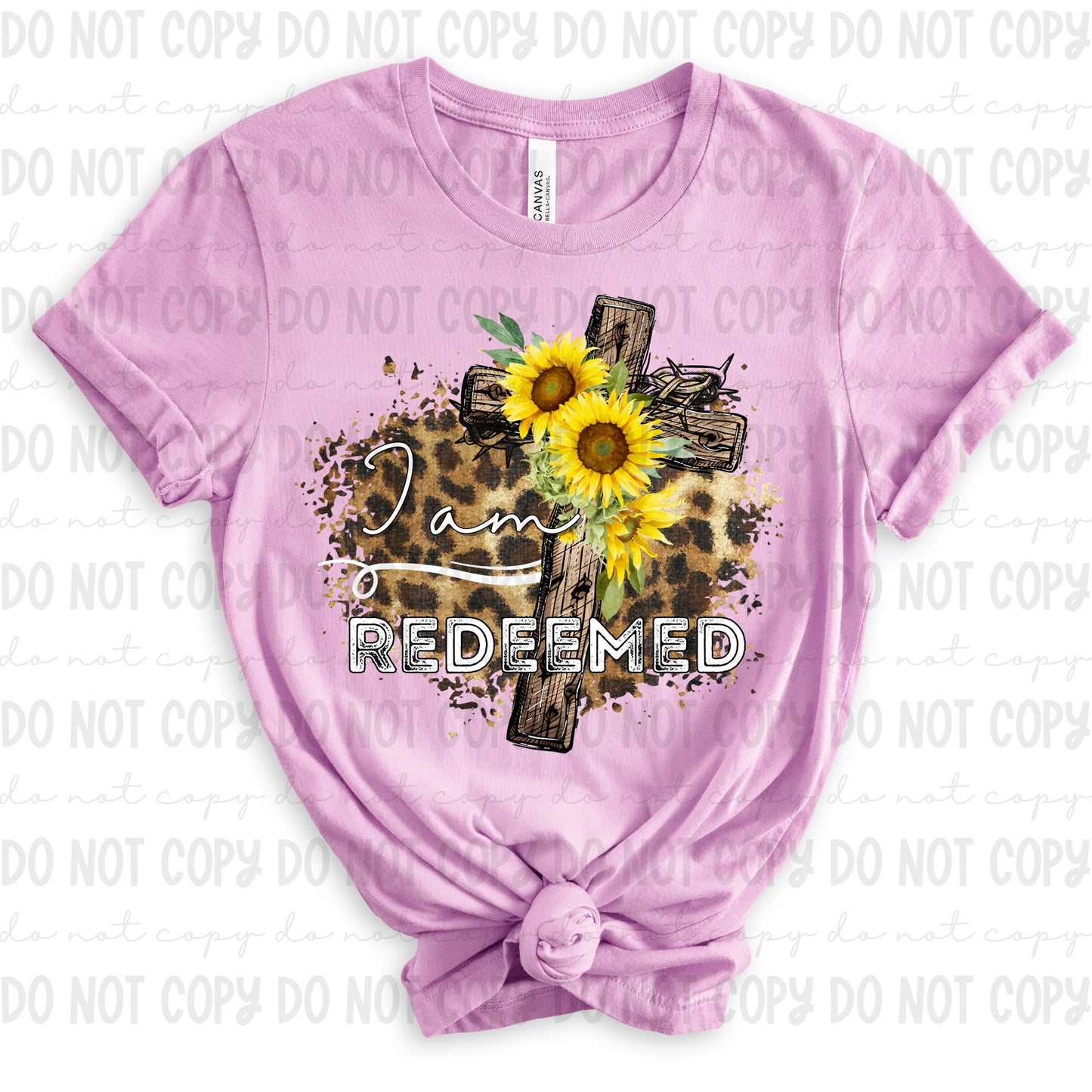 I Am Redeemed with Leopard Background