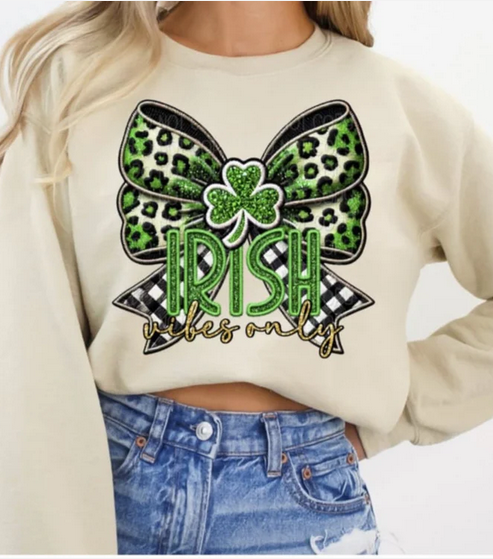 Irish Vibes Only Bow
