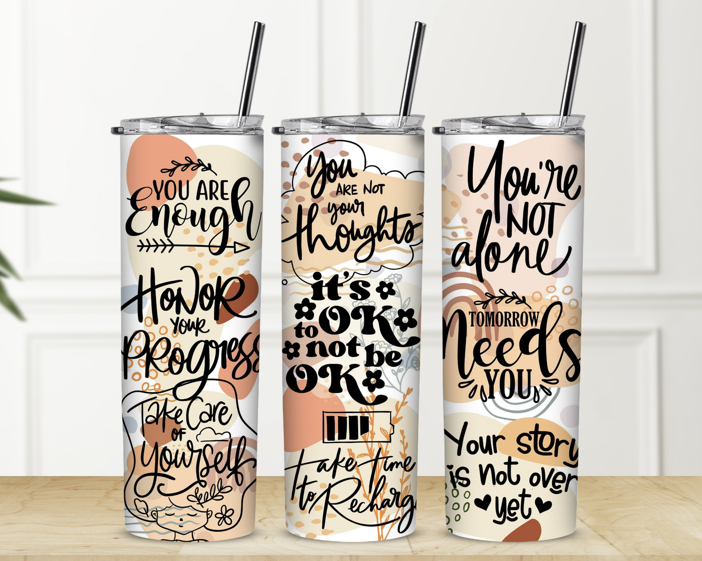 It's Ok To Not Be Okay Sublimation Tumbler