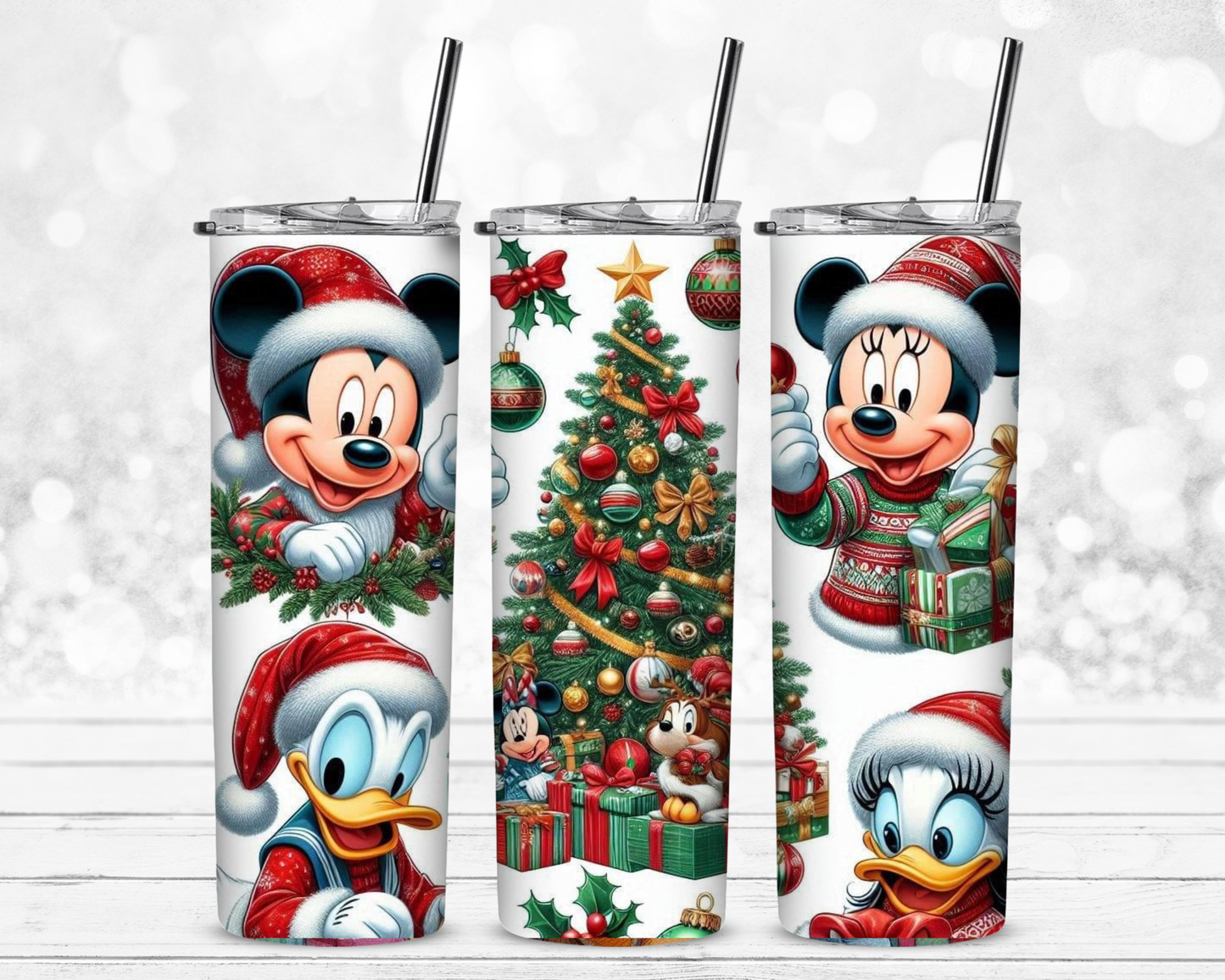 It's A Duck and Mouse Magical Christmas Sublimation Tumbler