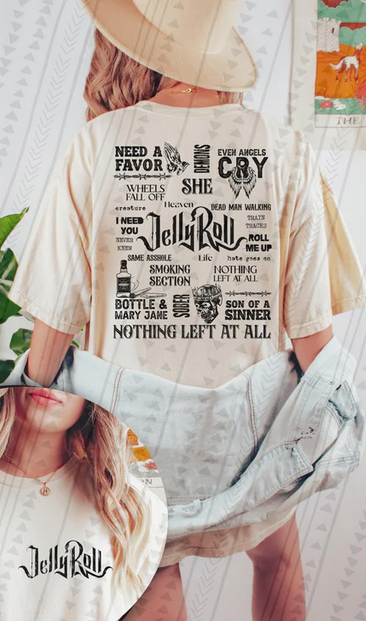 JR Lyric Collage (Pocket/Back)