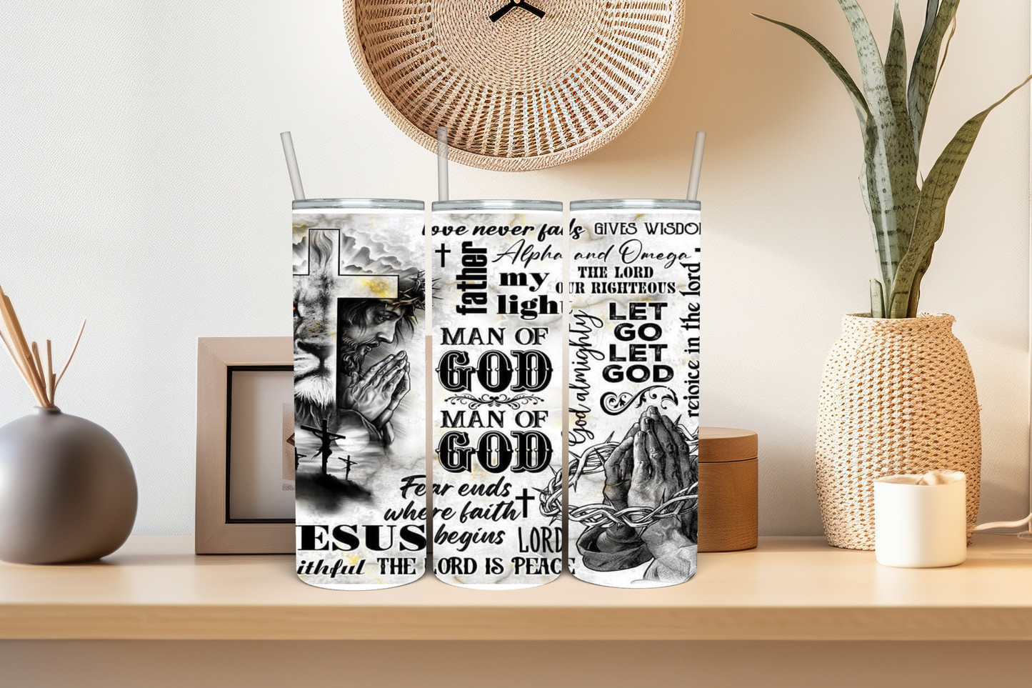 Jesus Man of GOD Sublimation Tumbler