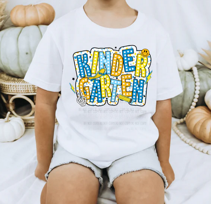 Blue Yellow Polka Dot Grades Collection