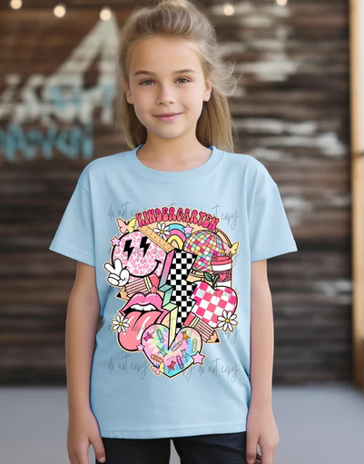 Pink Retro Grades Checkered Lightening Bolts Collection